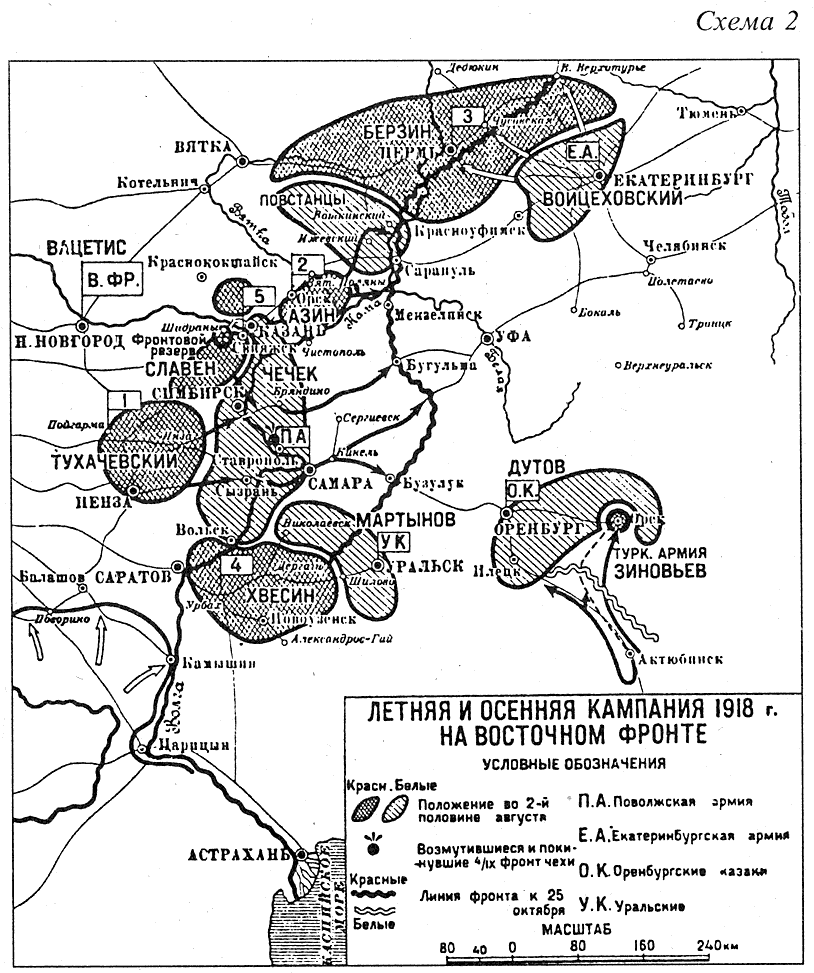Гражданская война южный фронт карта